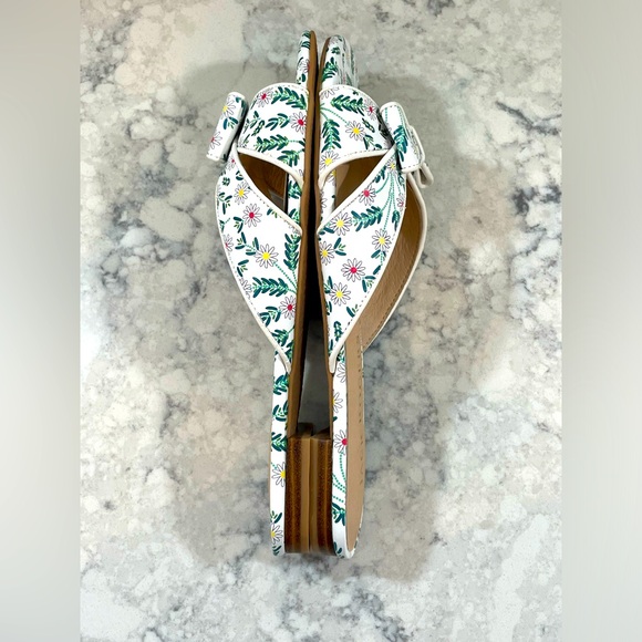 NIB Jack Rogers Gigi Bow Slide, White Daisy color, Size 7.5 - Picture 5 of 7